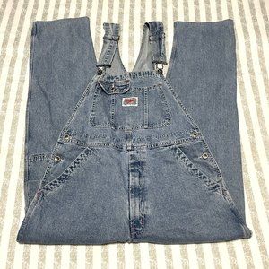 VTG 90's Ikeda Denim Jean Work Bib Overalls Size M 33 x 30 Made In Canada Mens
